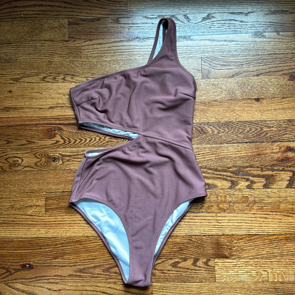One shoulder one piece swim